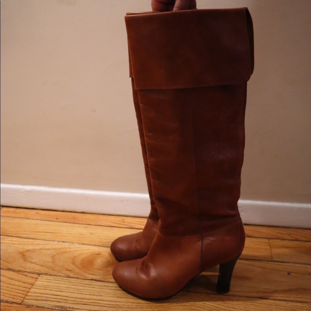 Leather boots
